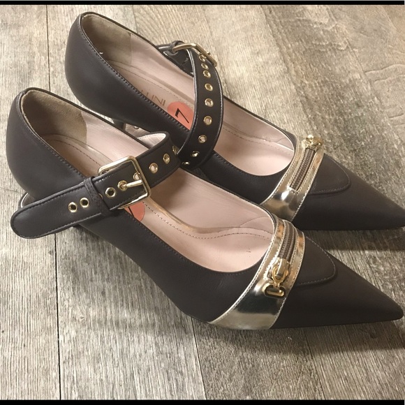 🤩 NWT Cavallini Italian Size 7 Leather Stilettos - Picture 3 of 8